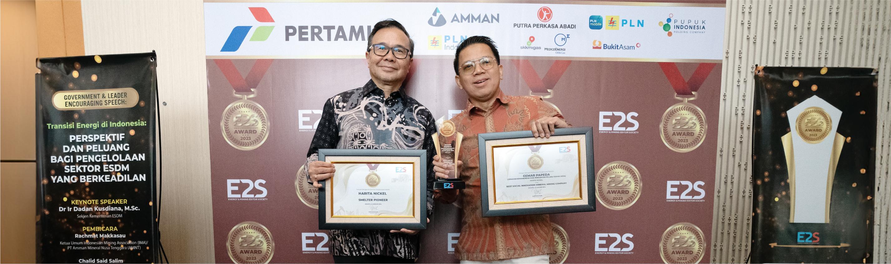 Harita Nickel Wins 2 Awards at the 2023 E2S Award