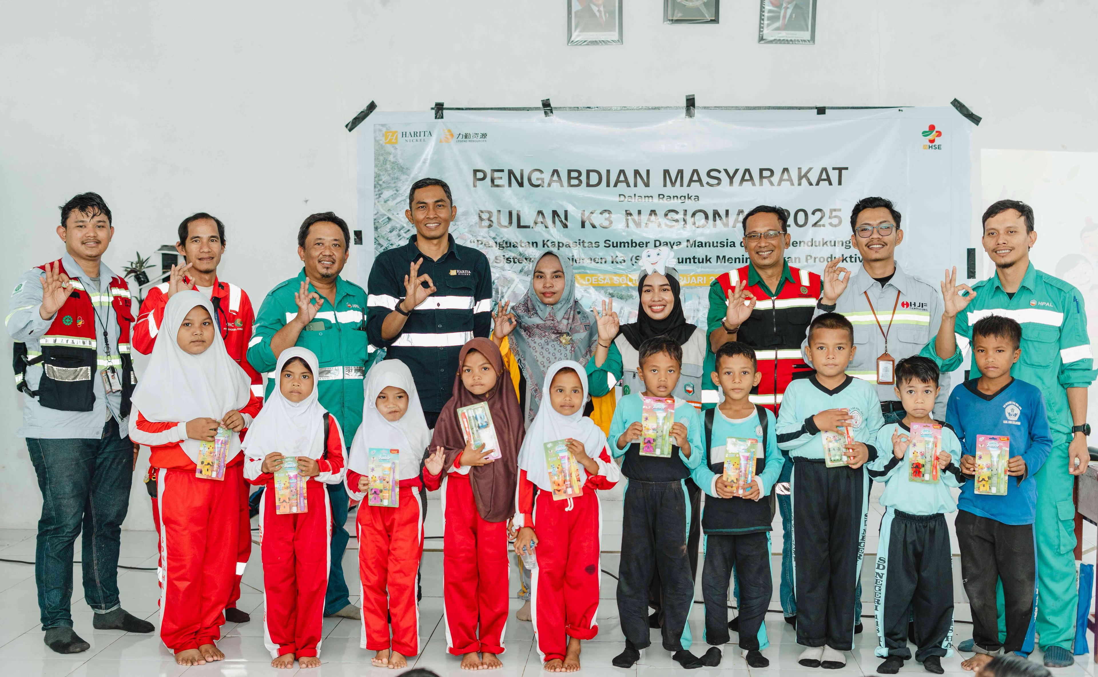 Synergy between Harita Nickel and Soligi Residents: Realization of Health and Safety Commitment in National K3 Month 2025