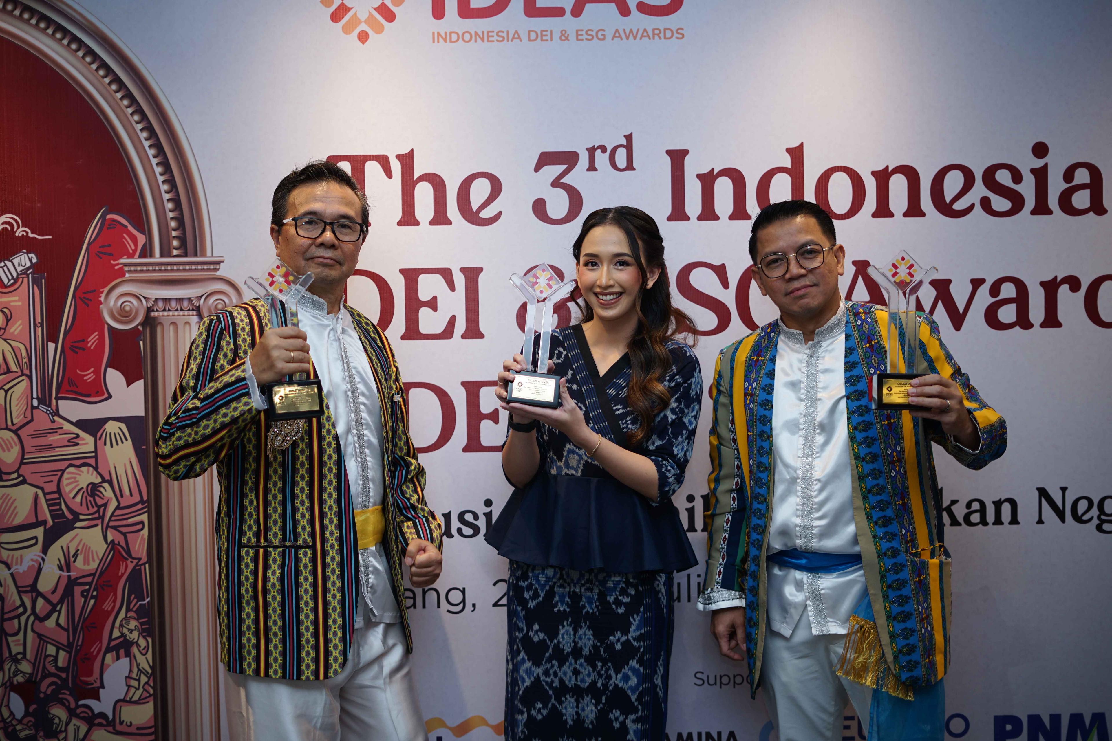 Harita Nickel Accepts Three Awards at the 3rd Indonesia DEI & ESG Awards (IDEAS) 2024