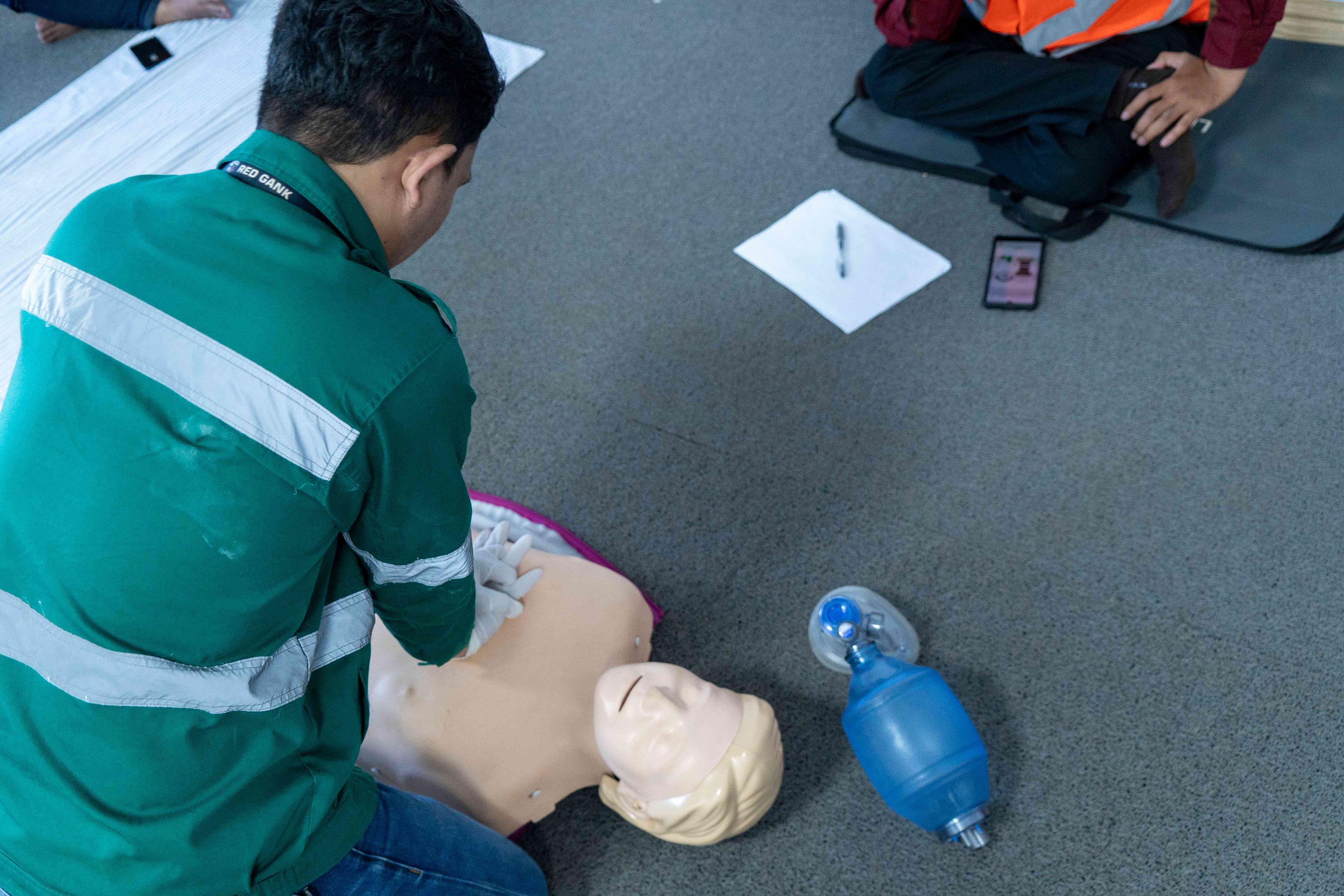 Host First Aid Training, Harita Nickel Improve Workplace Safety Standards